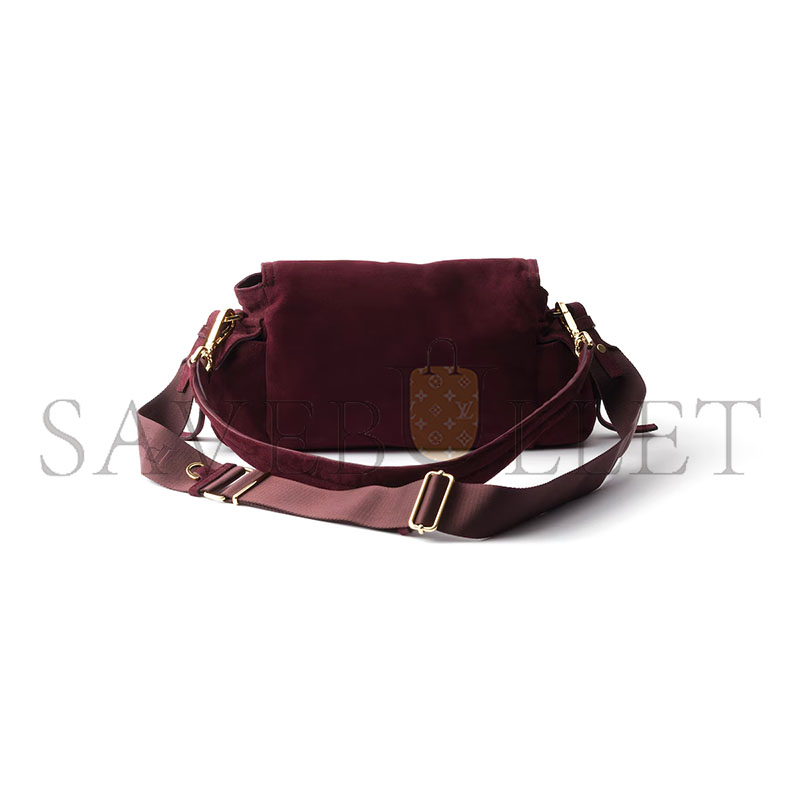 PRADA EXPLORE MEDIUM SUEDE LEATHER SHOULDER BAG 1BD394 (30*14*10cm)